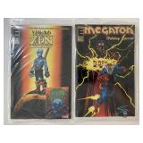2 ENTITY COMICS YOUNG ZEN #1 SEALED W/CARD & MEGAT