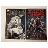 2 COFFIN COMICS LADY DEATH #2 & ZACK THE ZOMBIE EX