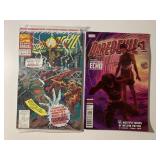 2 MARVEL COMICS DAREDEVIL #1 & 9 SEALED W/CARD