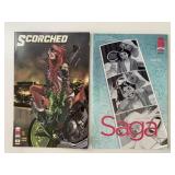 2 IMAGE COMICS SCORCHED #9 & SAGA #60