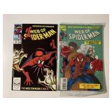 2 MARVEL COMICS WEB OF SPIDER-MAN #62 & 113 IS SEA