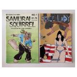 1 BEHEMOTH & 1SPOTLIGHT COMIC SPACE-LADY & SAMURAI