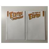 2 DYNAMITE COMICS ELVIRA IN HORROR LAND #1 & ELVIR