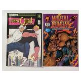 1 MALIBU & 1 COMICO COMIC MORTAL KOMBAT #2 & JONNY