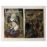 2 BOUNDLESS COMICS LADY DEATH 2/#0 ONE WITH LEATHE