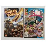 2 MARVEL COMICS THE HUMAN TORCH #5 & THE SENSATION