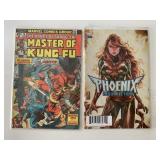 2 MARVEL COMICS MASTER OF KUNG FU #18 & PHOENIX RE