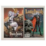 1 CROSSEN & 1 BOUNDLESS COMIC LADY DEATH #11 #19