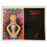 2 TOPPS COMICS MARS ATTACKS #5 & DRACULA VERSUS ZO