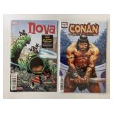 2 MARVEL COMICS CONAN THE BARBARIAN #1 & NOVA #4