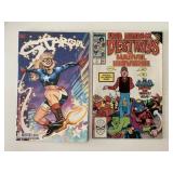 2 MARVEL COMICS FRED HEMBECK DESTROYS THE MARVEL U