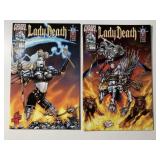 2 CHAOS COMICS LADY DEATH #15 & 16