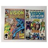 2 MARVEL COMICS THE VISION AND THE SCARLET WITCH #