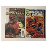 2 MARVEL COMICS DEADPOOL AND WIDDLE WADE #1 & INVI