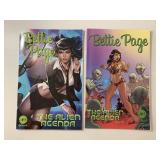 2 DYNAMITE COMICS BETTIE PAGE THE ALIEN AGENDA 2/#