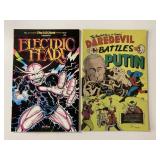 1 COMIC HOUSE & 1 3-D ZONE COMIC DAREDEVIL BATTLES