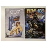 2 DYNAMITE COMICS 007 FOR KING AND COUNTRY #4 & FI