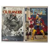 1 MALIBU & 1 MARVEL COMIC OUTLANDER #1 & THE MIGHT