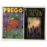 1 CLOVER & 1 APRAXI COMIC THE GREAT GATSBY #2 & PR