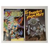2 ETERNITY COMICS EXMUTANTS #1 & INVADERS FROM MAR