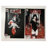 2 MARVEL COMICS ELEKTRA BLACK WHITE & BLOOD 2/#3