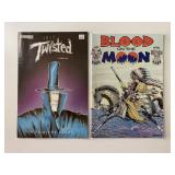1 JAXON & 1 NECROMICS COMIC BLOOD ON THE MOON  & J