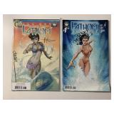 2 ASPEN COMICS FATHOM 2/#1 1 OF THEM IS SIGNED W/C
