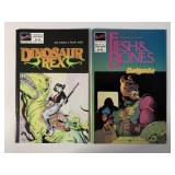 2 UPSHOT COMICS DINOSAUR REX #3 & FLESH AND BONES