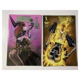 2 BROADSWORD COMICS TAROT WITCH OF THE BLACK ROSE
