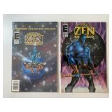 2 ENTITY COMICS ZEN INTERGALACTIC NINJA #0 & 3