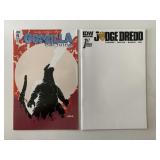 2 IDW COMICS GODZILLA OBLIVION #5 & JUDGE DREED #1