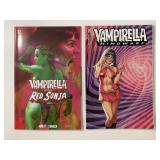 2 DYNAMITE COMICS VAMPIRELLA VS. RED SONJA #2 & VA