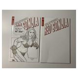 2 DYNAMITE COMICS THE INVINCIBLE RED SONJA #1 & 5