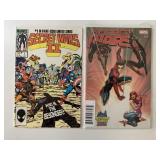 2 MARVEL COMICS SECREAT WARS #1 & SECREAT WARS II