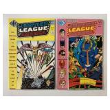 2 ECLIPSE COMICS JUSTICE LEAGUE OF AMERICA #2 & 4