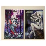 2 COFFIN COMICS LADY DEATH #1 & 2