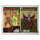 2 MARVEL COMICS DEADPOOL & THE MERC$ FOR MONEY #1