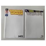 2 DC COMICS WONDER WOMAN #1 & WONDER WOMAN BLANK #