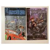 2 AVATAR COMICS STRANGE KISS #1 & RAW MEDIA #3