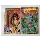 2 ETERNITY COMICS THE NEW HUMANS #1 & EXMUTANTS #5