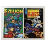 2 ETERNITY COMICS ZILLION #1 &  THE TROUBLE WITH G