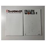 2 VALIANT COMICS SHADOWMAN #1 & FALLEN WORLD #1
