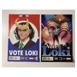 2 MARVEL COMICS VOTE LOKI #1 & 4