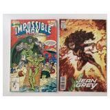 2 MARVEL COMICS THE IMPOSSIBLE MAN #1 & X JEAN GRE