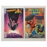 2 DC COMICS JUSTICE LEAGUE #6 & JUSTICE LEAGUE/POW
