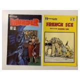 2 RENEGADE COMICS MURDER #1 & FRENCH ICE #2