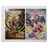 2 MARVEL COMICS CHAMPIONS GWEN #1 & 5