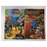 2 ENTITY COMICS ZEN VIDEO WARRIORS #1 & ZEN NINJA
