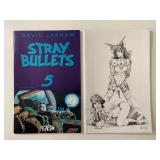 1 ELCAPITAN & 1 ASYLUM COMIC STRAY BULLETS #5 & FE