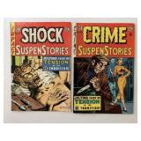 2 EAST COAST COMICS SHOCK #12 & CRIME SUSPENSE STO